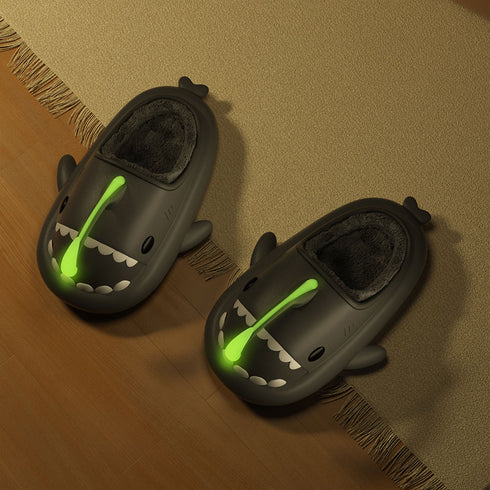 Sharkicks Basic - Invierno, Pantuflas de Tiburón Pejesapo, Tacón Abierto